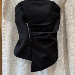 SHEIN Elegant Black Zipper Camisole